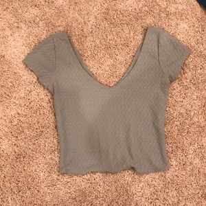 Hollister Green Crop Top